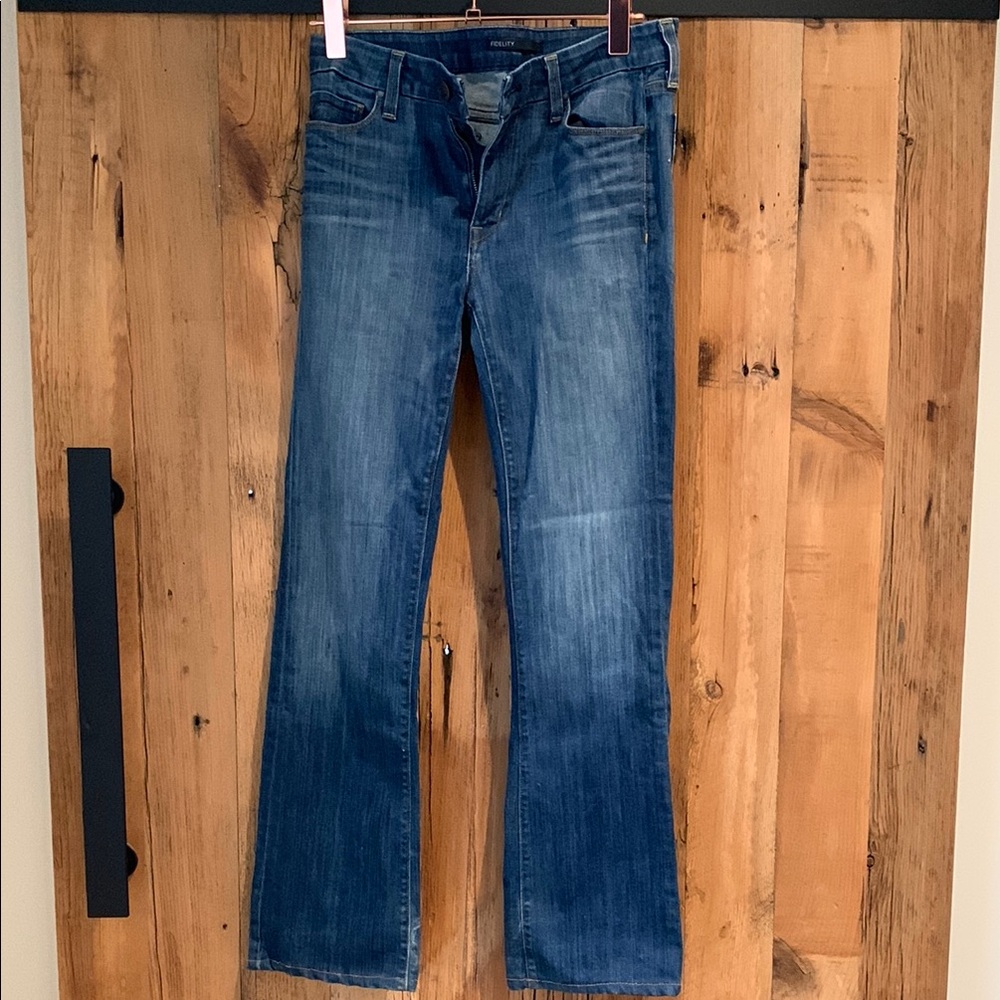 Women's Fidelity mid rise slim boot cut Jeans